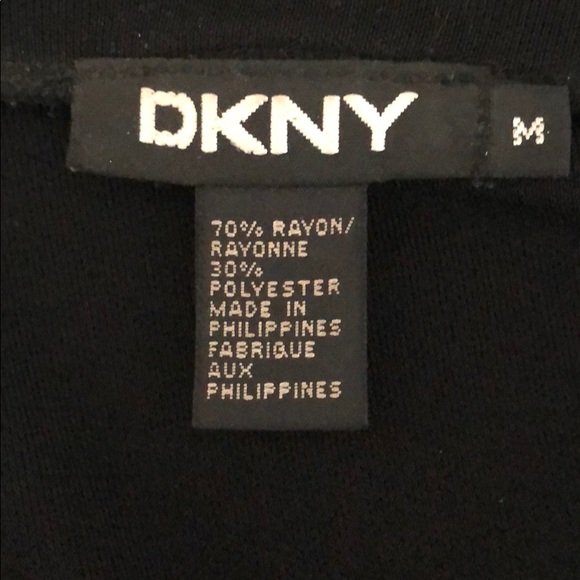 DKNY ruched top, black - Picture 3 of 3